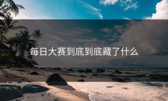 每日大赛到底到底藏了什么