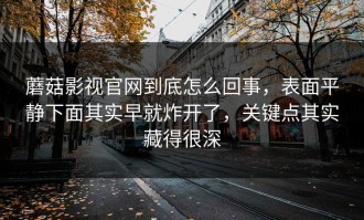 蘑菇影视官网到底怎么回事，表面平静下面其实早就炸开了，关键点其实藏得很深