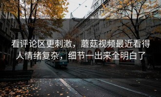 看评论区更刺激，蘑菇视频最近看得人情绪复杂，细节一出来全明白了